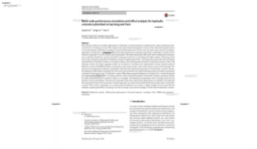 Multi-scale performance simulation and effect analysis for hydraulic concrete submitted to leaching and frost